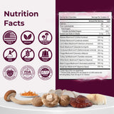 XCEED NATURE Functional Mushrooms Gummies on a wooden table