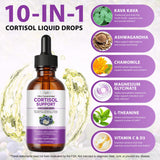 XCTTDXEH Cortisol Support Drops bottle with dropper