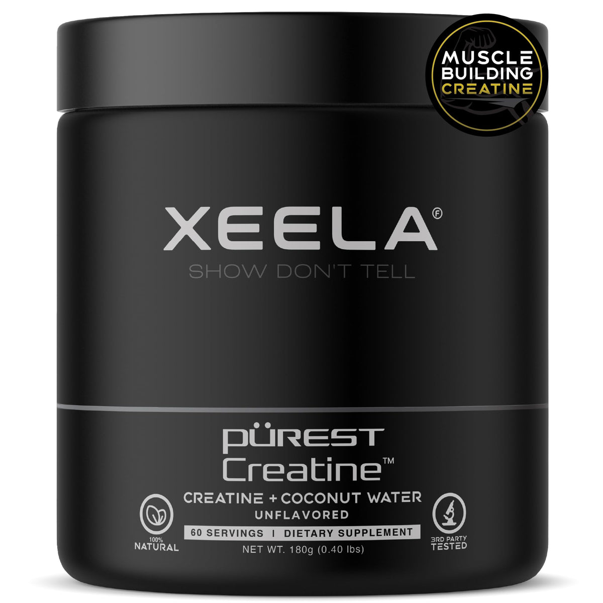 XEELA Creatine Supplement 249g front view