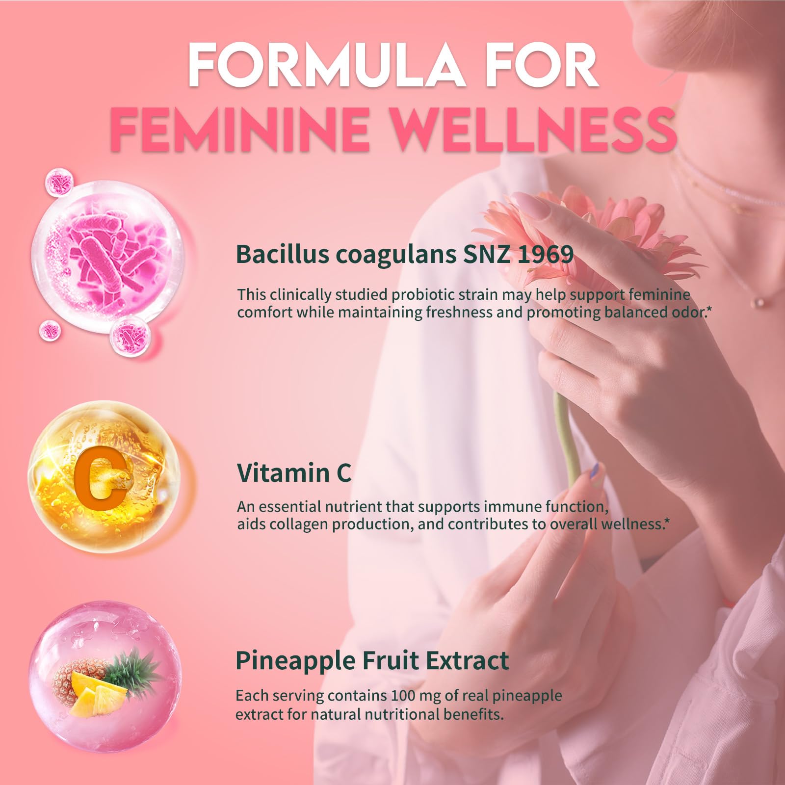Xemenry Feminine Balance Gummies nutritional information