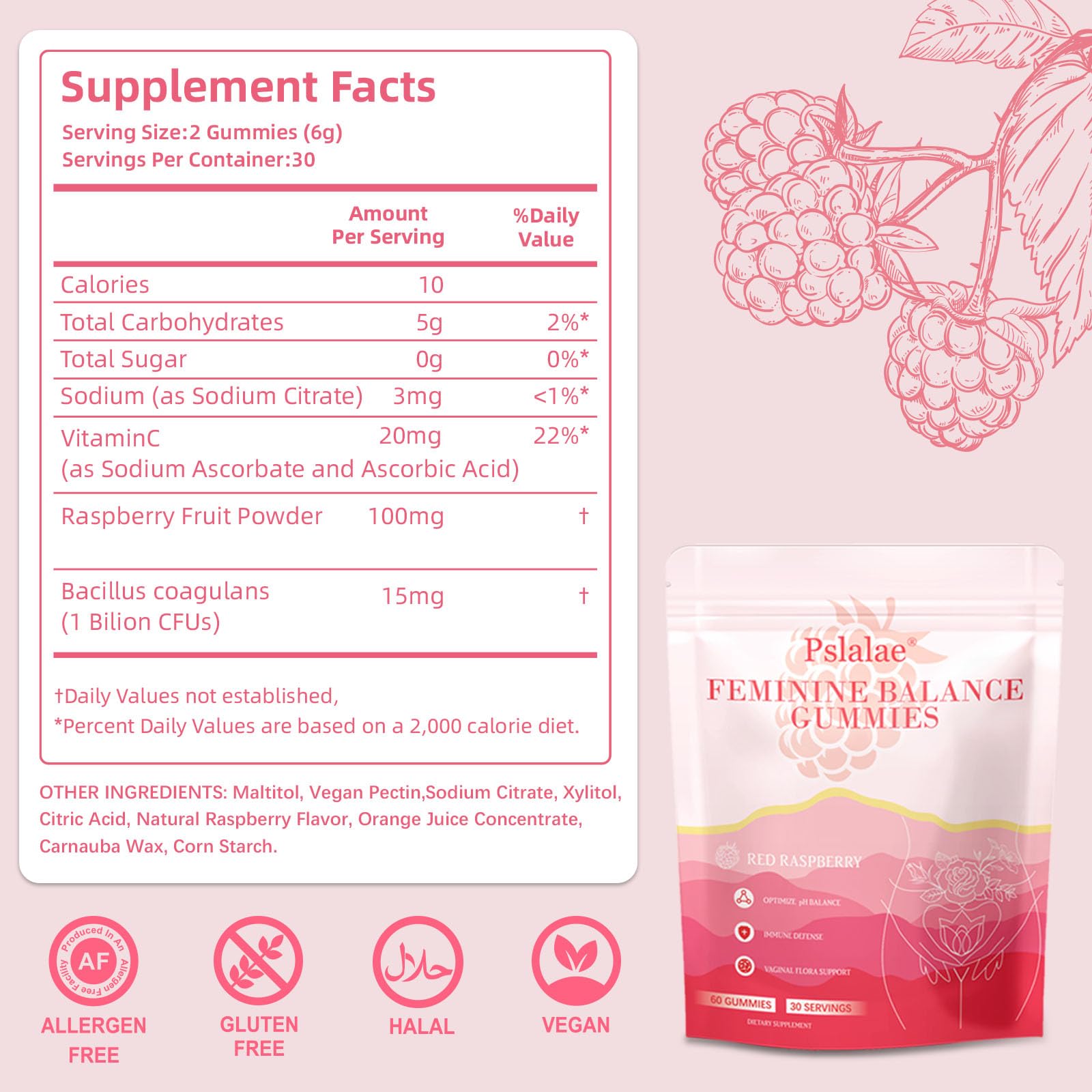 Xemenry Feminine Balance Gummies on a wooden table
