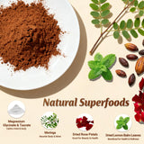 Xemenry Moringa Hot Cocoa Powder Mix 222g serving suggestion