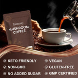 Xemenry Mushroom Coffee preparation with hot water
