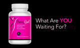 XENXNUTRA LABS Curvy Girl blended vitamin supplement with a glass of water
