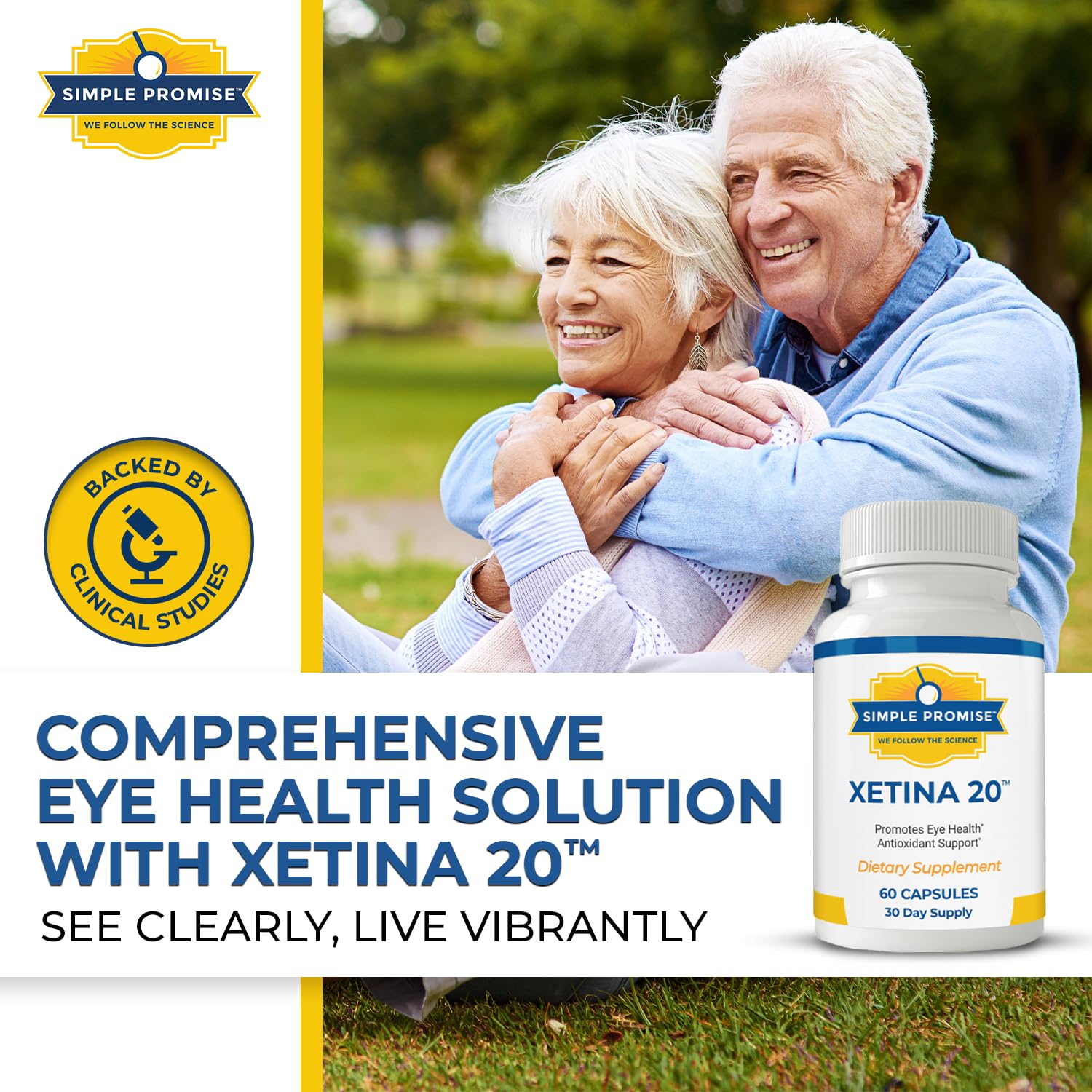 Xetina 20 supplement box with nutritional information