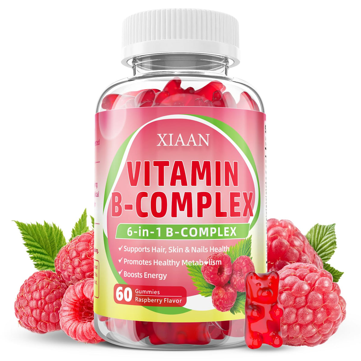 XIAAN B-Complex Gummies front view with packaging