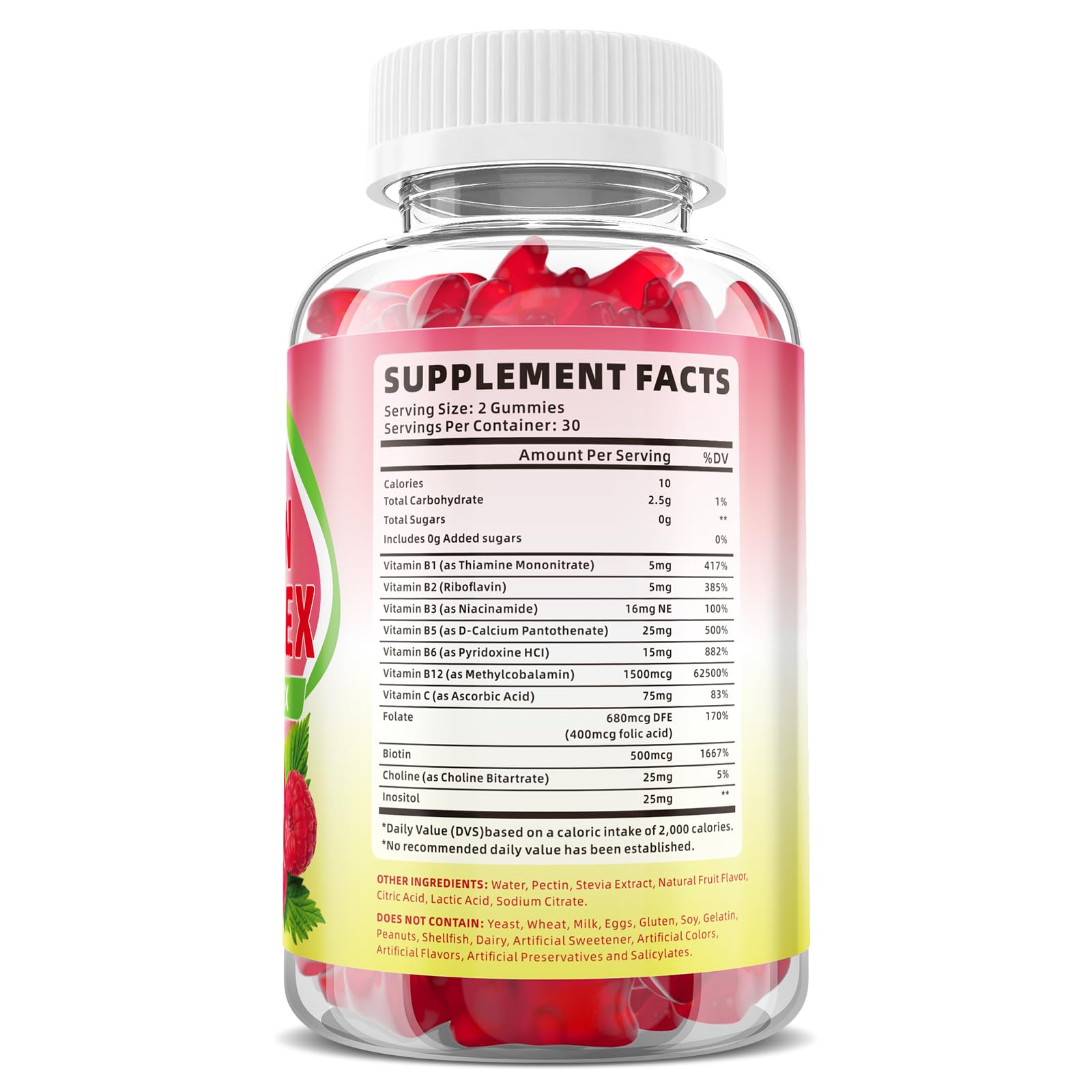 XIAAN B-Complex Gummies with ingredients list