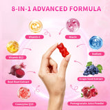 XIAAN Beet Root Gummies side view showing ingredients