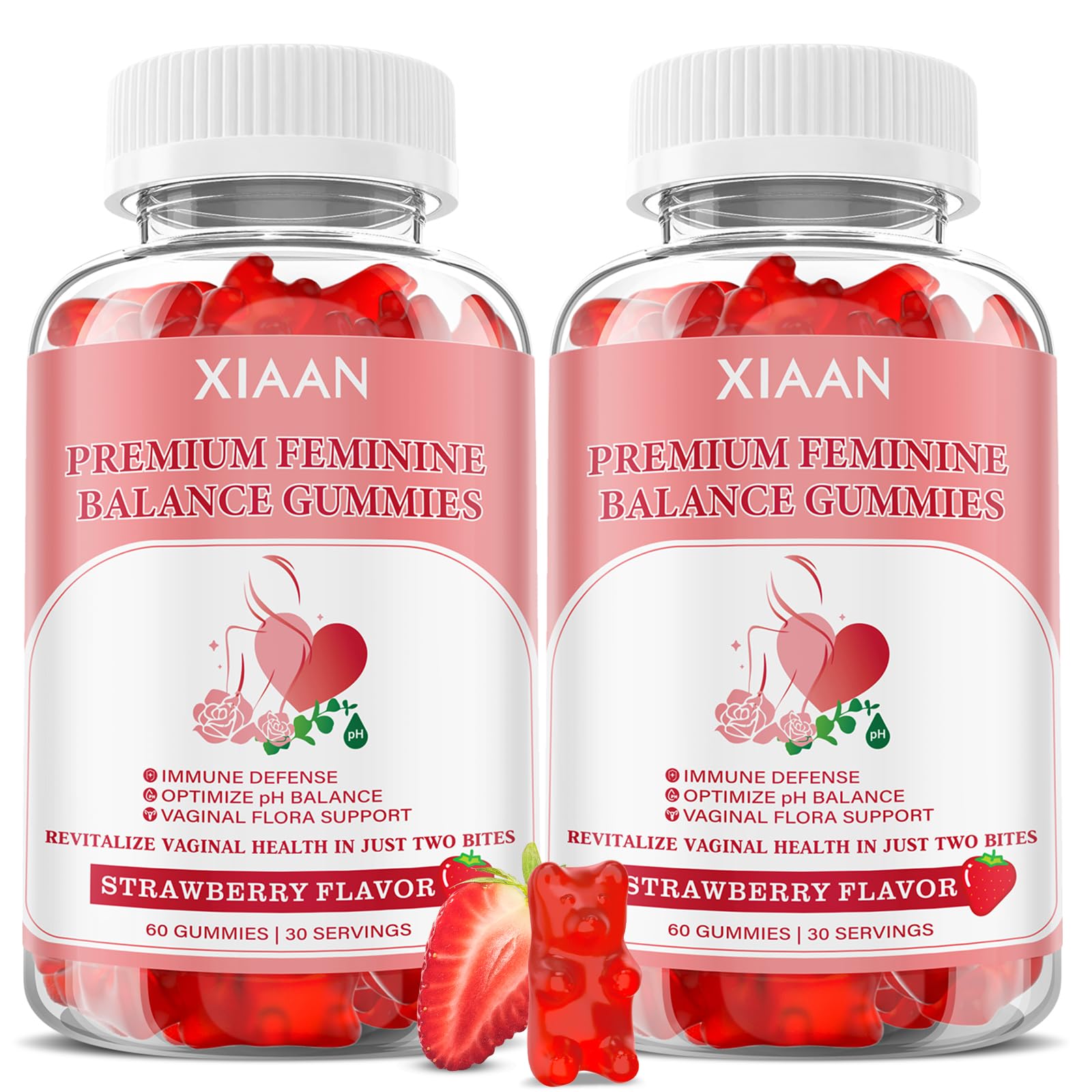 XIAAN Feminine Balance Gummies front view with packaging