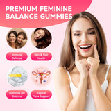 XIAAN Feminine Balance Gummies with a measuring spoon
