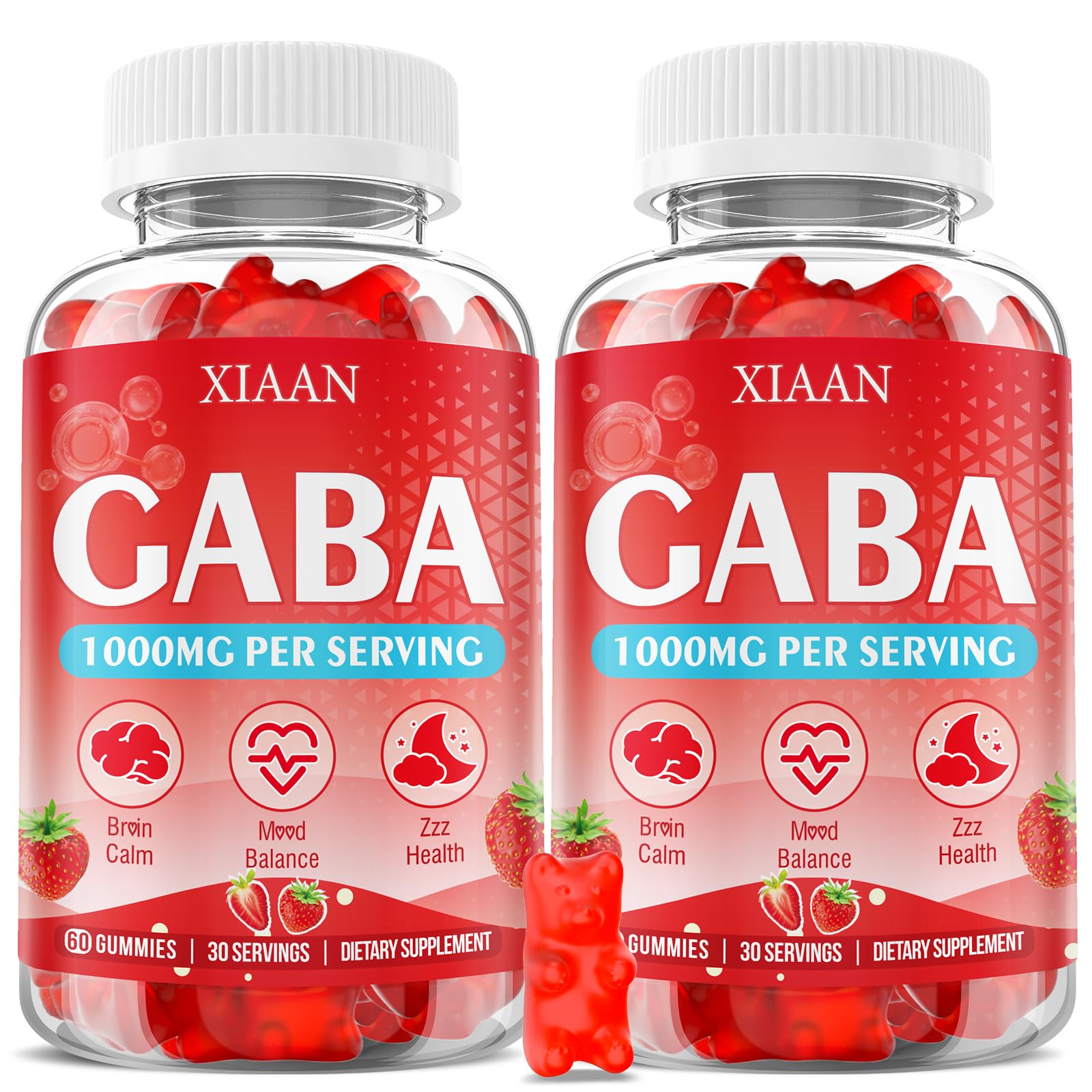 XIAAN GABA Gummies front view with packaging