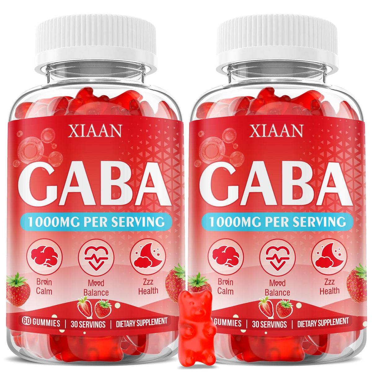 XIAAN GABA Gummies front view with packaging