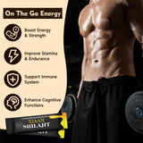 XIAAN Himalayan Shilajit Honey Sticks in a glass of warm water