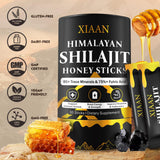 XIAAN Himalayan Shilajit Honey Sticks on a wooden table