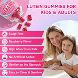 XIAAN Lutein Gummies on a wooden table