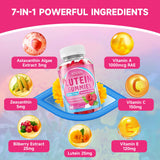 XIAAN Lutein Gummies with nutritional information