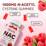 XIAAN NAC Gummies nutritional information on back