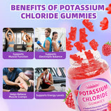 XIAAN Potassium Gummies raspberry flavour close-up