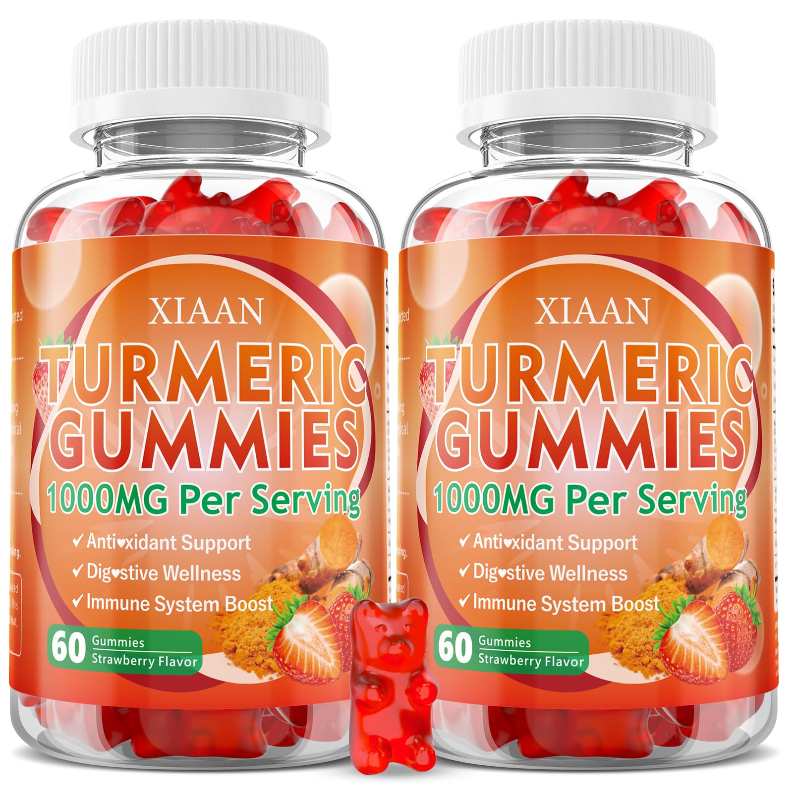 XIAAN Turmeric Gummies bottle front view