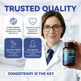 XKQ NAD+ Resveratrol Supplement capsules in a hand