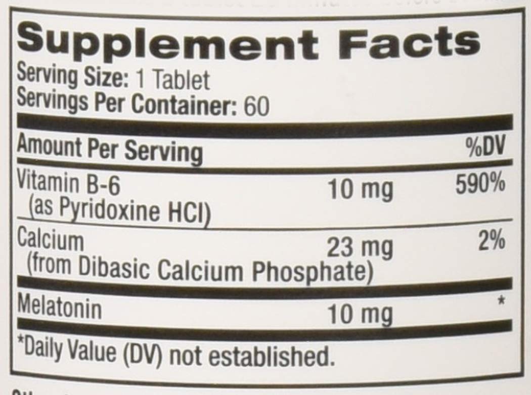 Xllent Advanced Sleep Melatonin Tablets 10mg tablet close-up