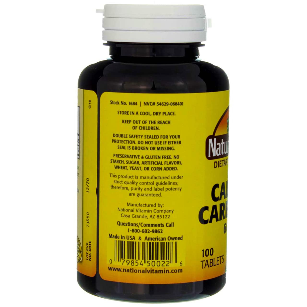Xllent Calcium Carbonate 600mg Tablets side view