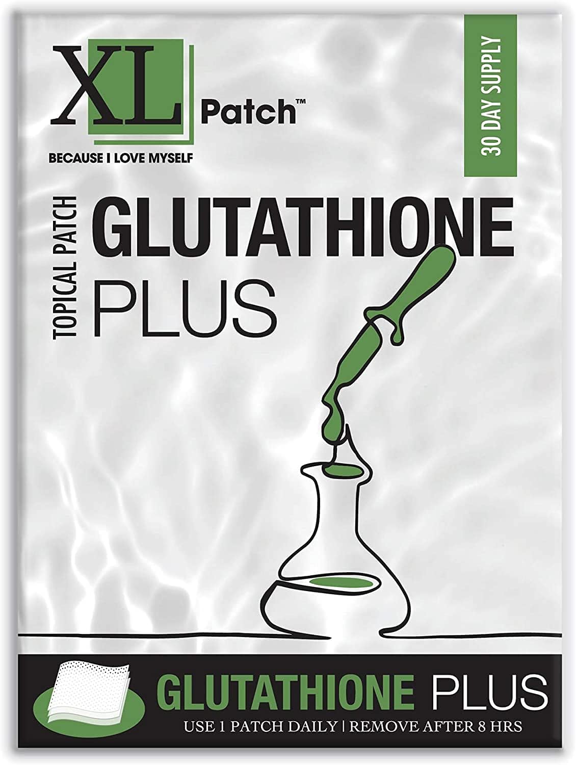 XLPATCH Glutathione Plus multivitamins 30-day supply packaging front view