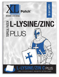 XLPATCH L-Lysine Patches front view with packaging