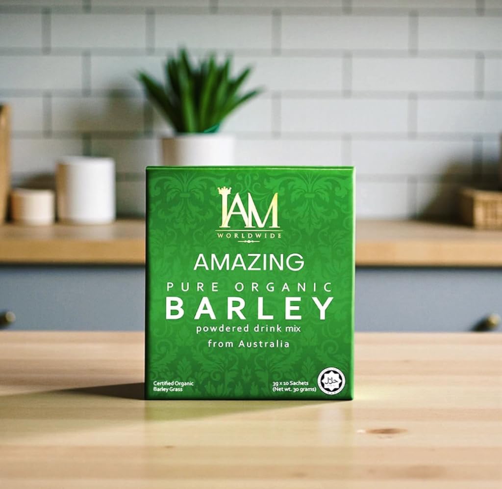 XLXZHYF Barley Grass Powder box side view