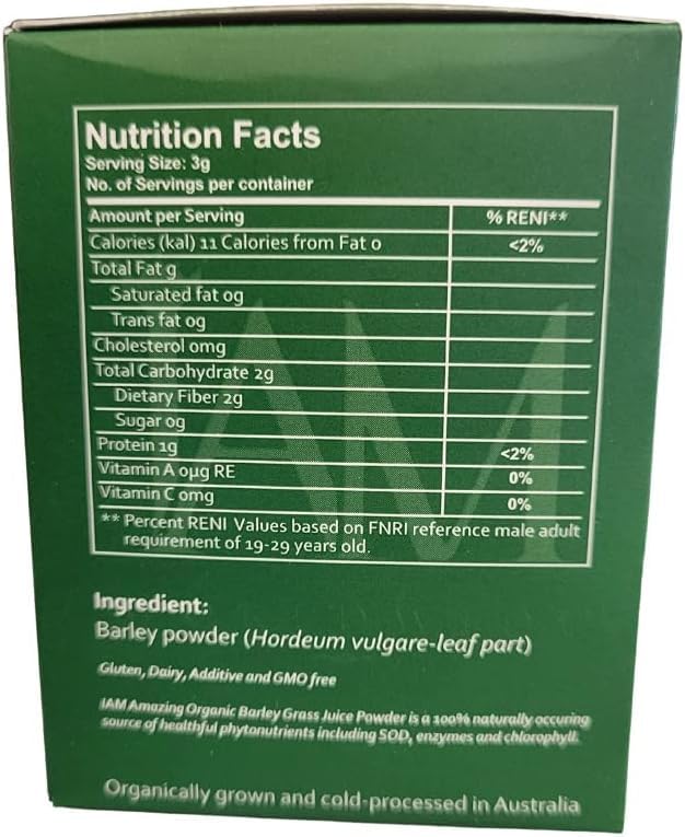XLXZHYF Barley Grass Supplement ingredients list