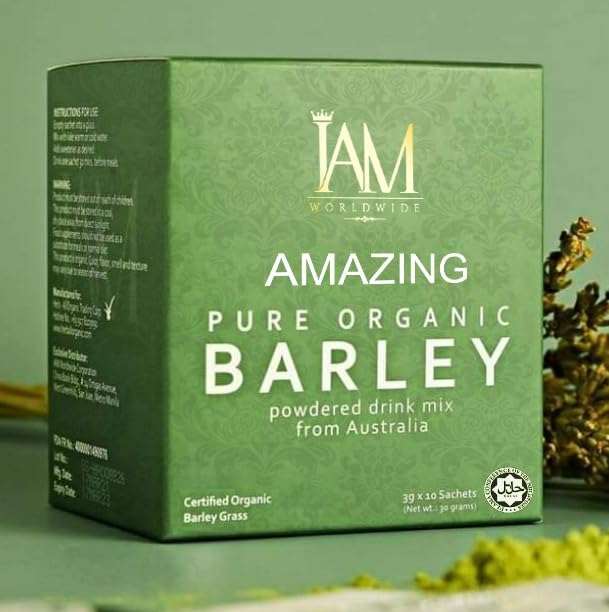 XLXZHYF Barley Grass Supplement sachet close-up