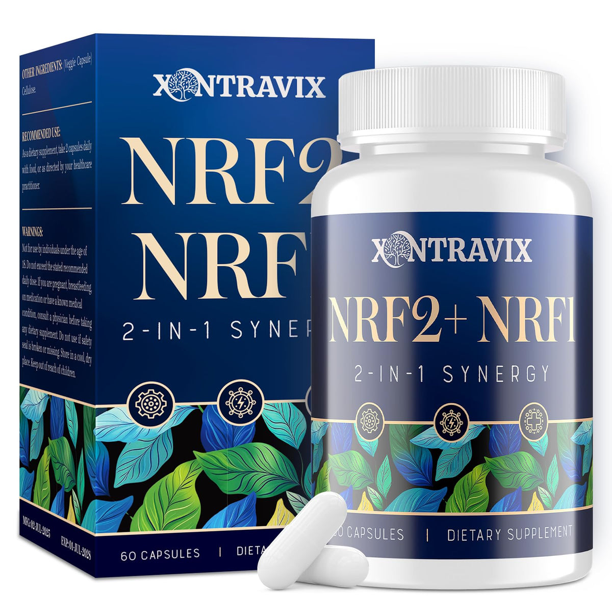 Xontravix Blended Vitamin & Mineral Supplement front view