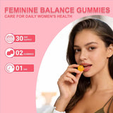 XOTMPFLY Women's Balanced Gummies displayed with fresh pineapple