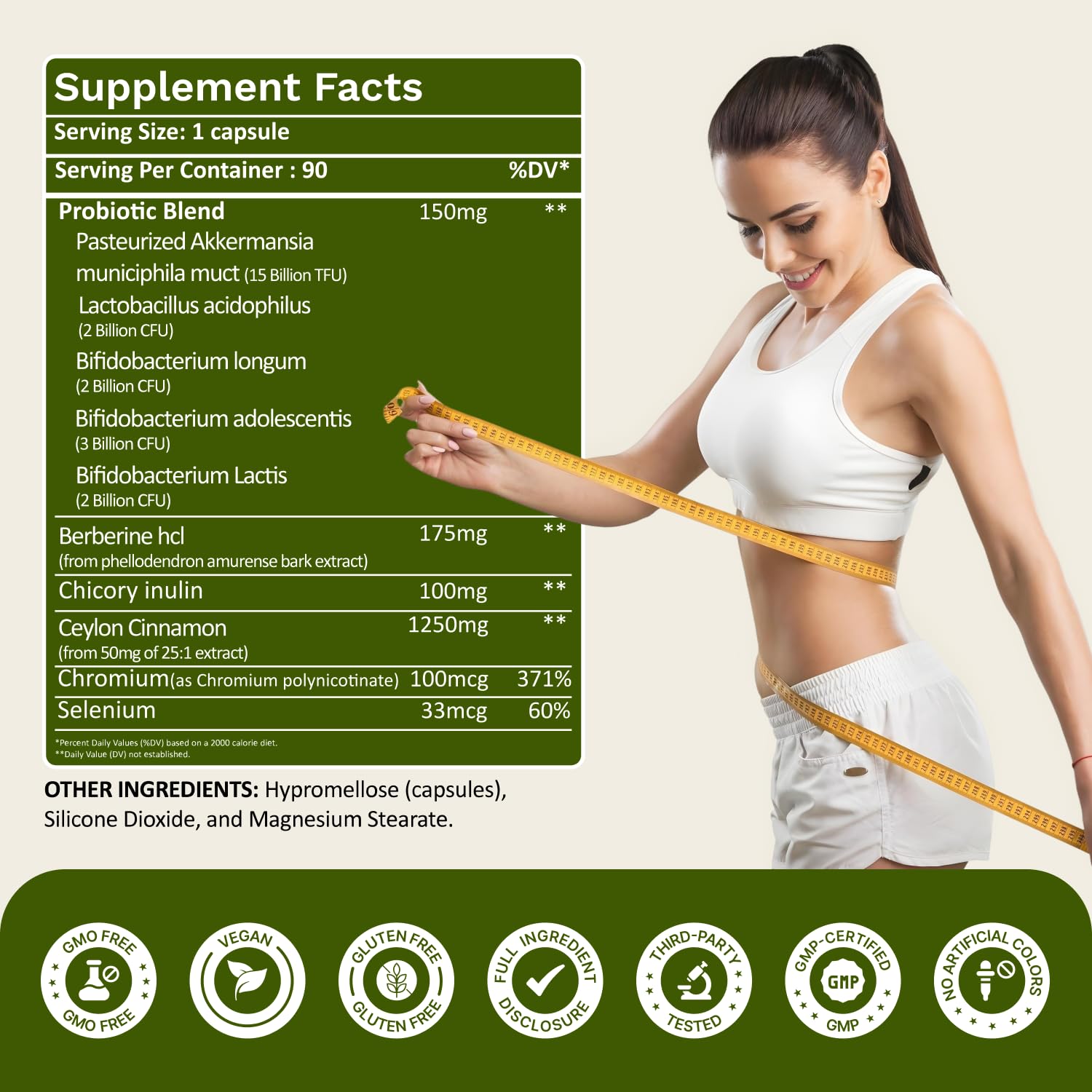 XpandAge Life Sciences Herbal Supplement capsules on a wooden surface