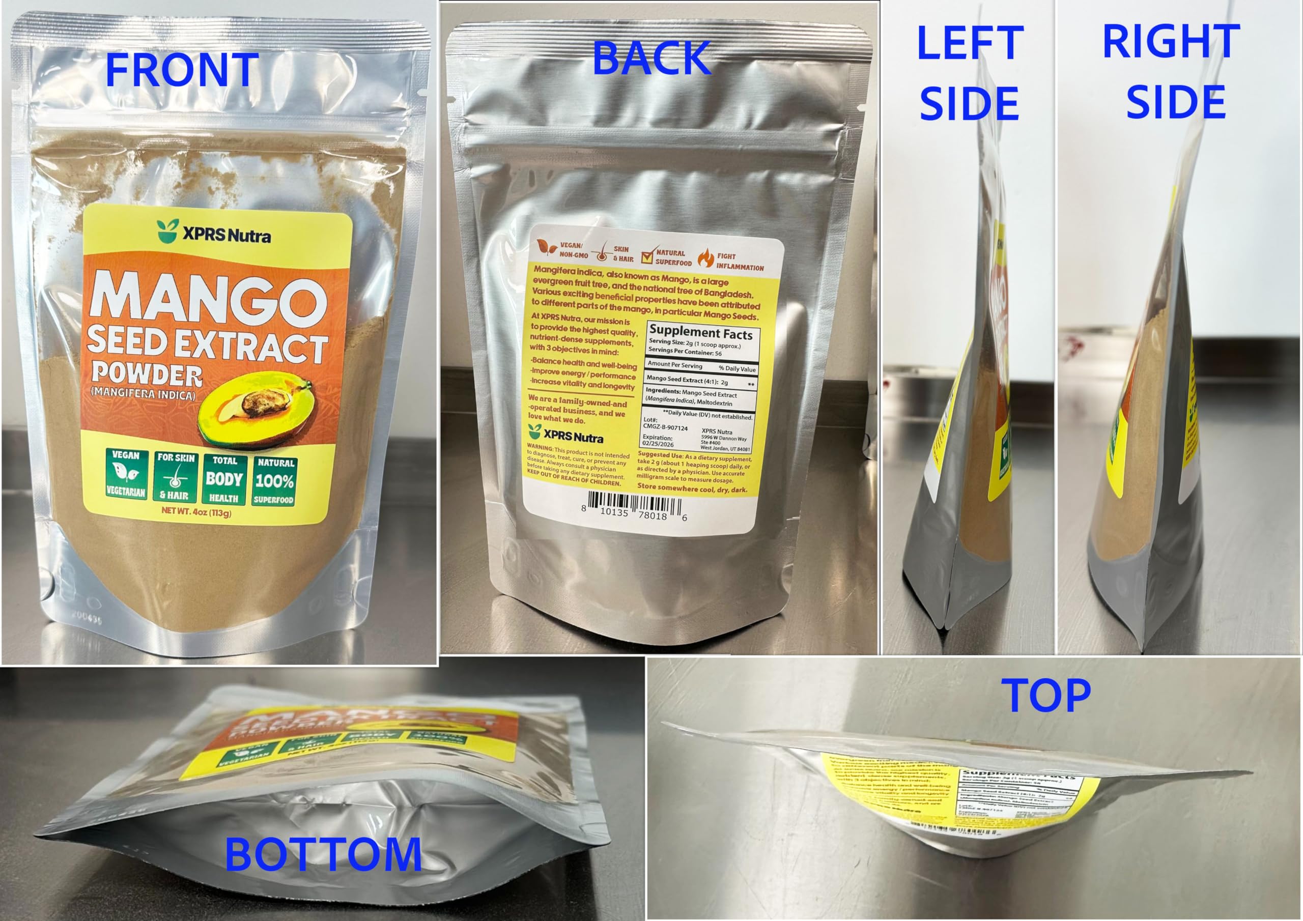 XPRS Nutra African Mango Seed Extract Powder serving suggestion
