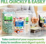 XPRS Nutra Empty Gelatin Capsules 00 side view