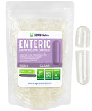 XPRS Nutra Enteric Coated Empty Gelatin Capsules Size 1 front view