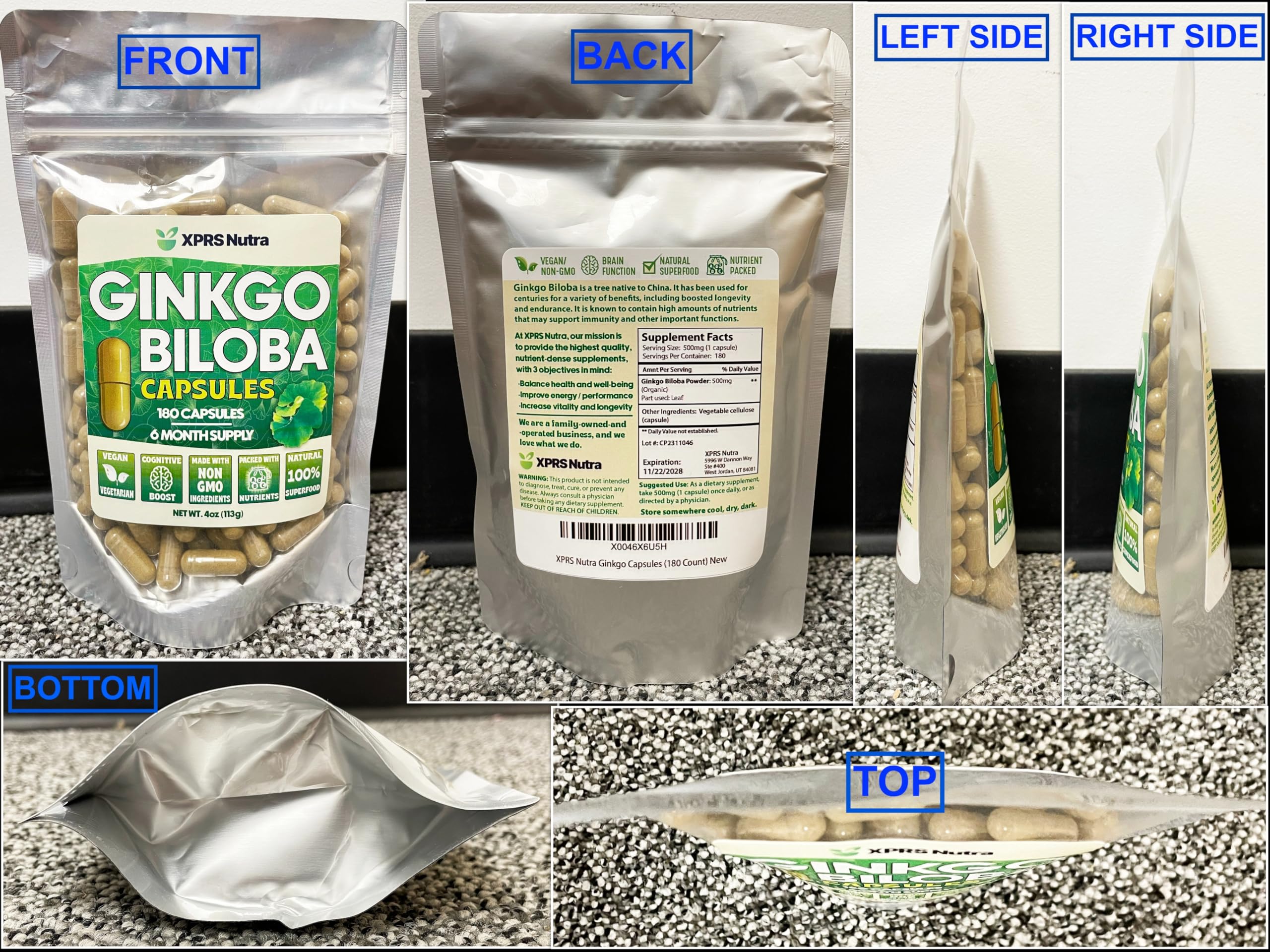 XPRS Nutra Ginkgo Biloba Capsules lifestyle scene