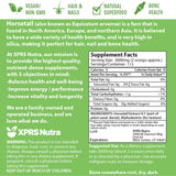 XPRS Nutra Horsetail Herb Powder on a wooden table