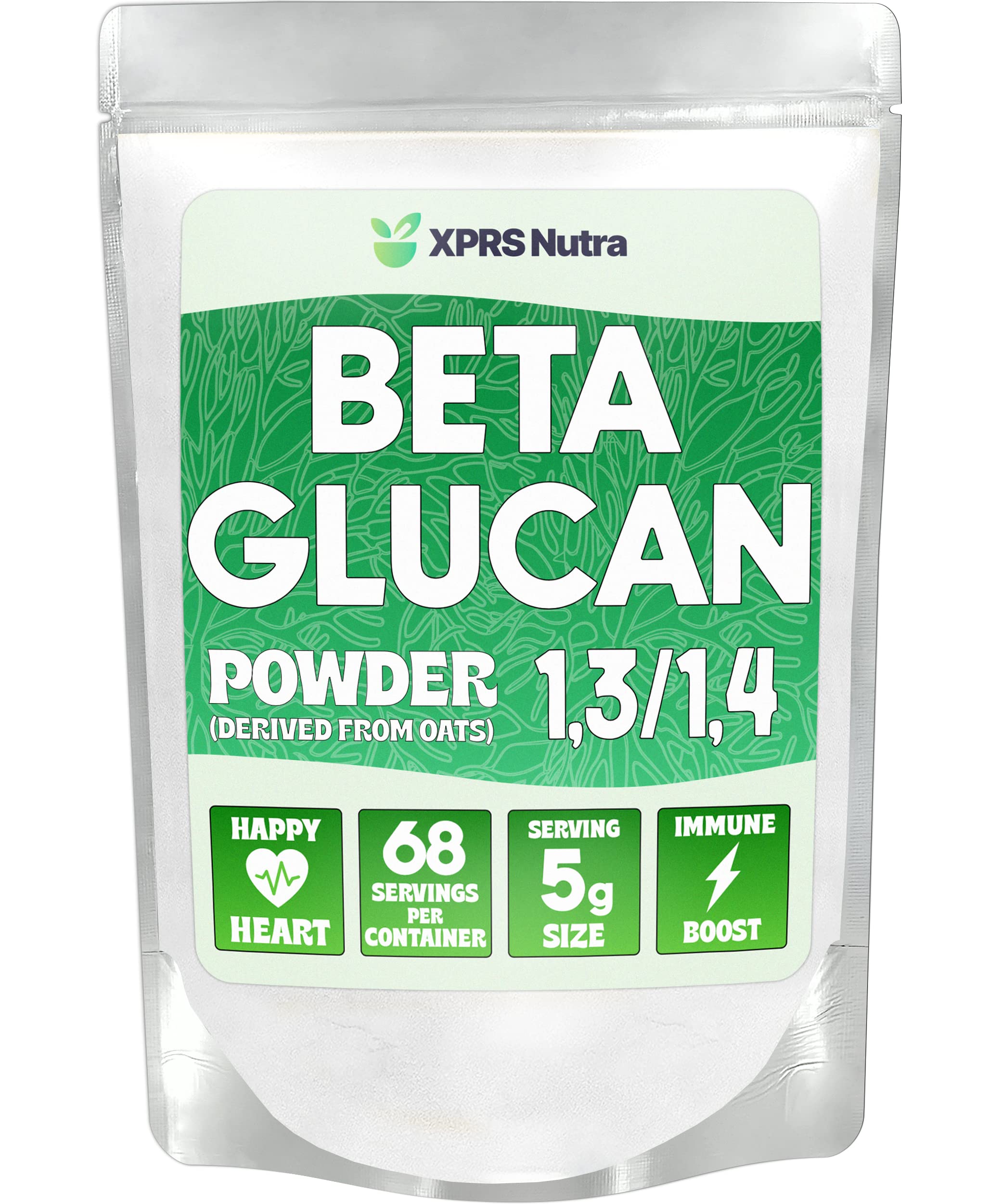 XPRS Nutra Oat Beta Glucan Powder 340g packaging front view