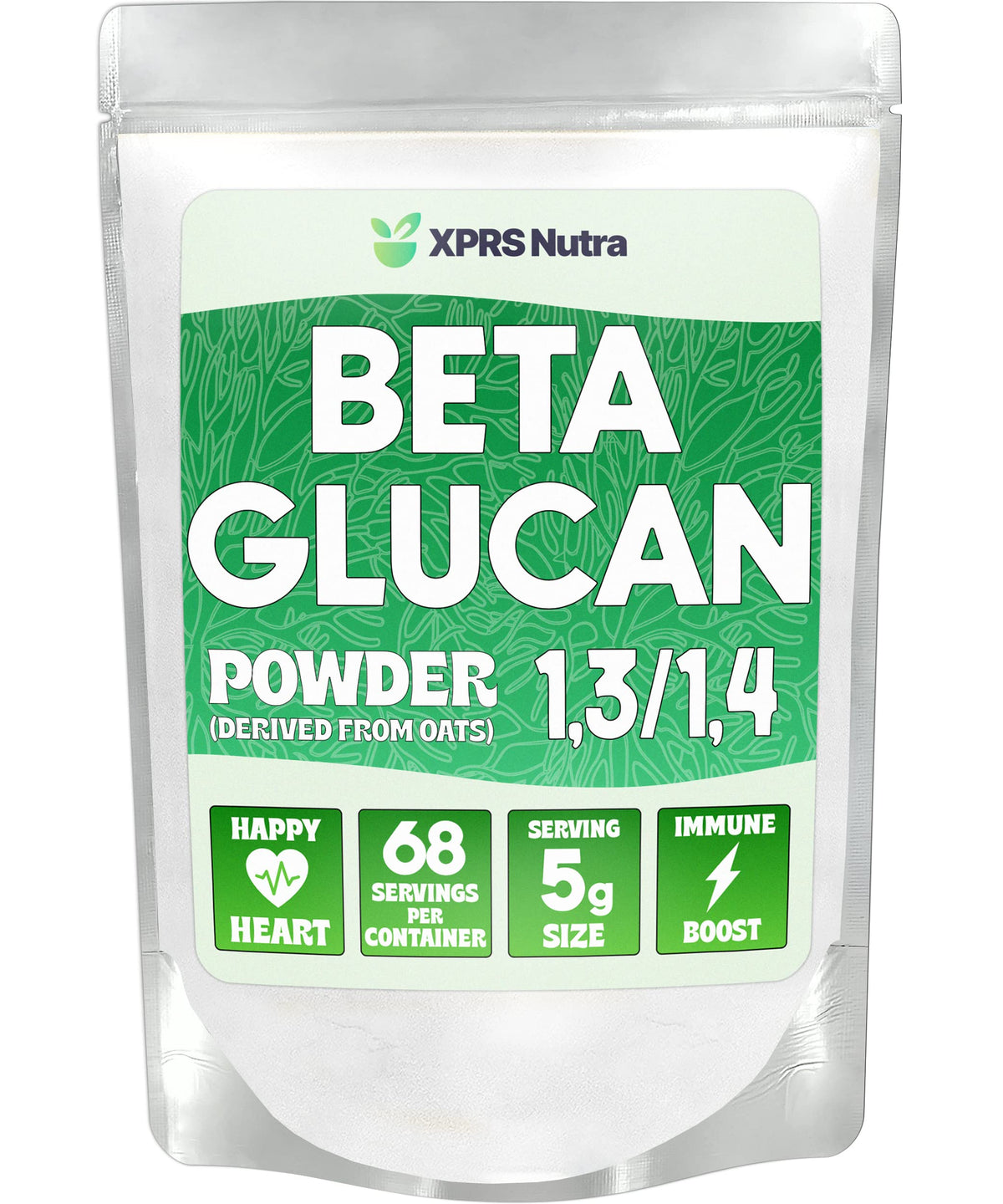XPRS Nutra Oat Beta Glucan Powder 340g packaging front view