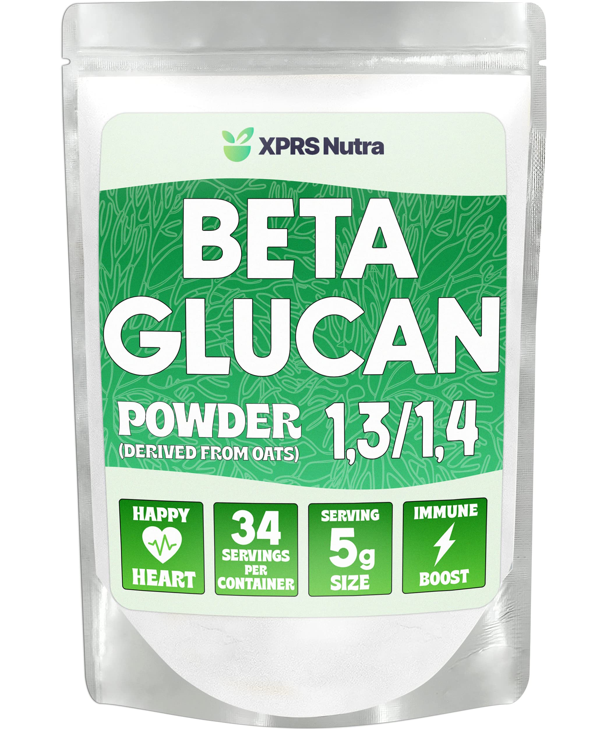 XPRS Nutra Oat Beta Glucan Powder 500mg front view