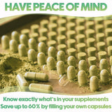 XPRS Nutra Size 00 capsules in bulk packaging