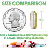 XPRS Nutra Size 2 Empty Vegetarian Capsules side view