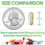 XPRS Nutra Size 4 Empty Gelatin Capsules snap shut design close-up