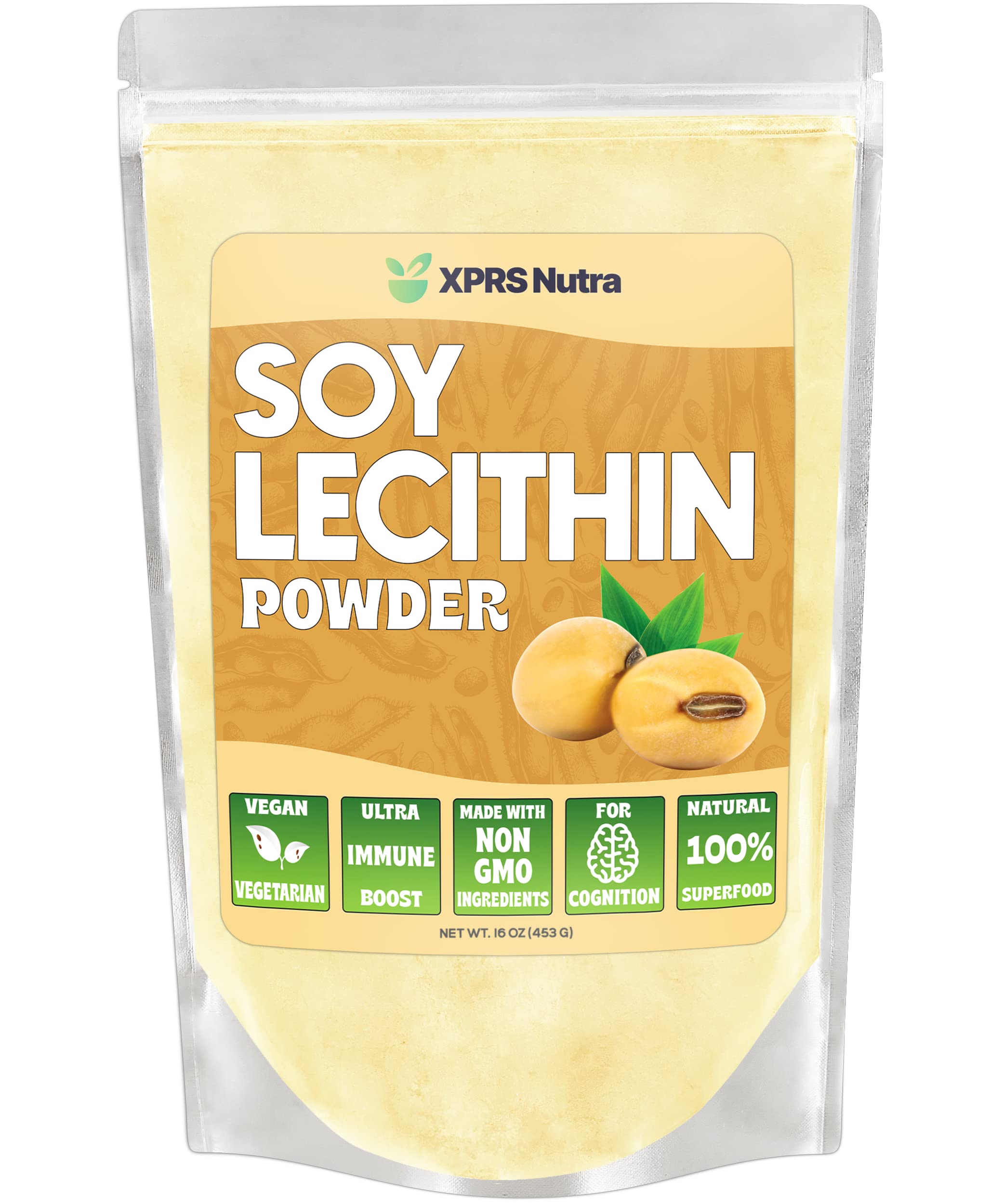 XPRS Nutra Soy Lecithin Powder 295g front view