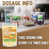 XPRS Nutra Soy Lecithin Powder 295g side view
