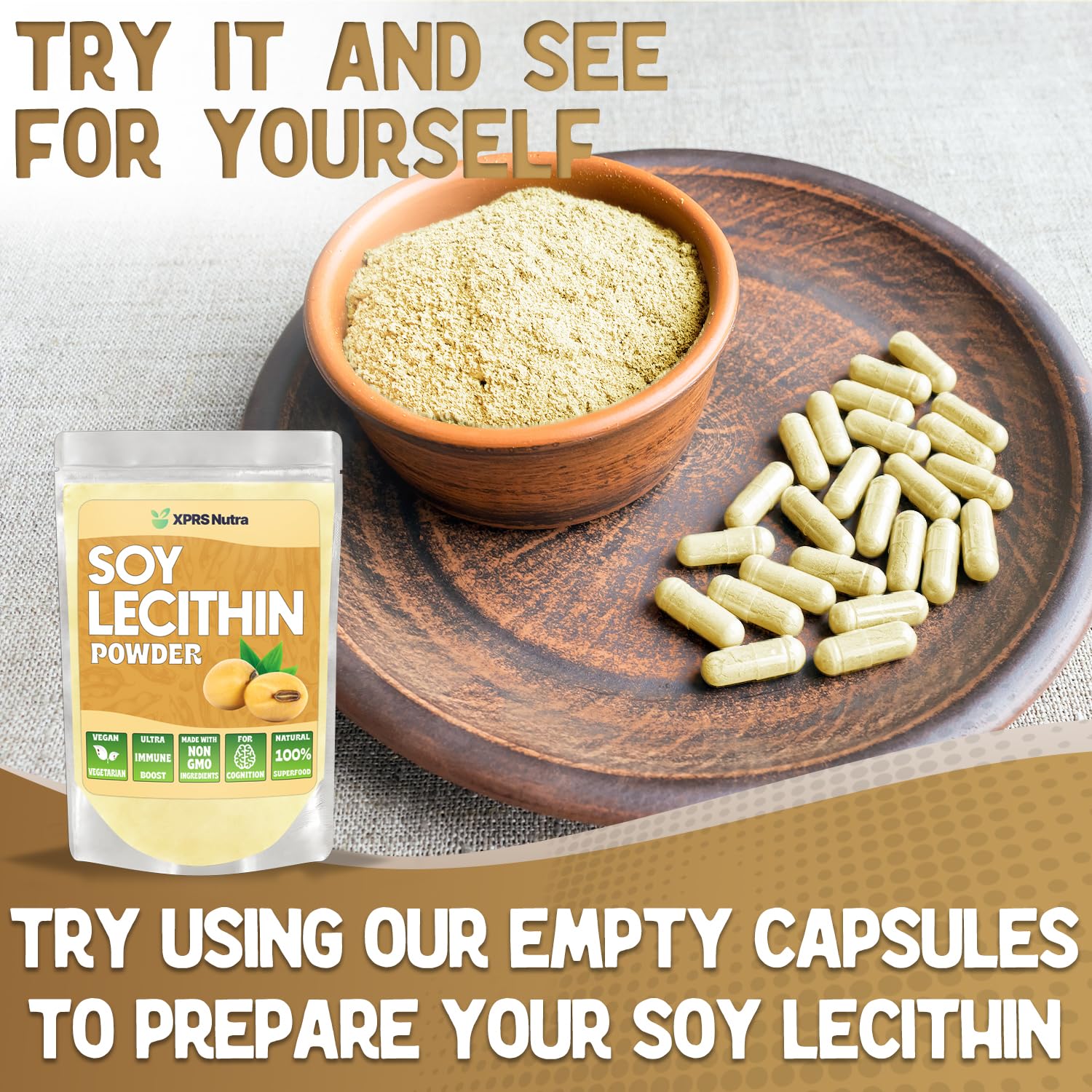 XPRS Nutra Soy Lecithin Powder nutritional information