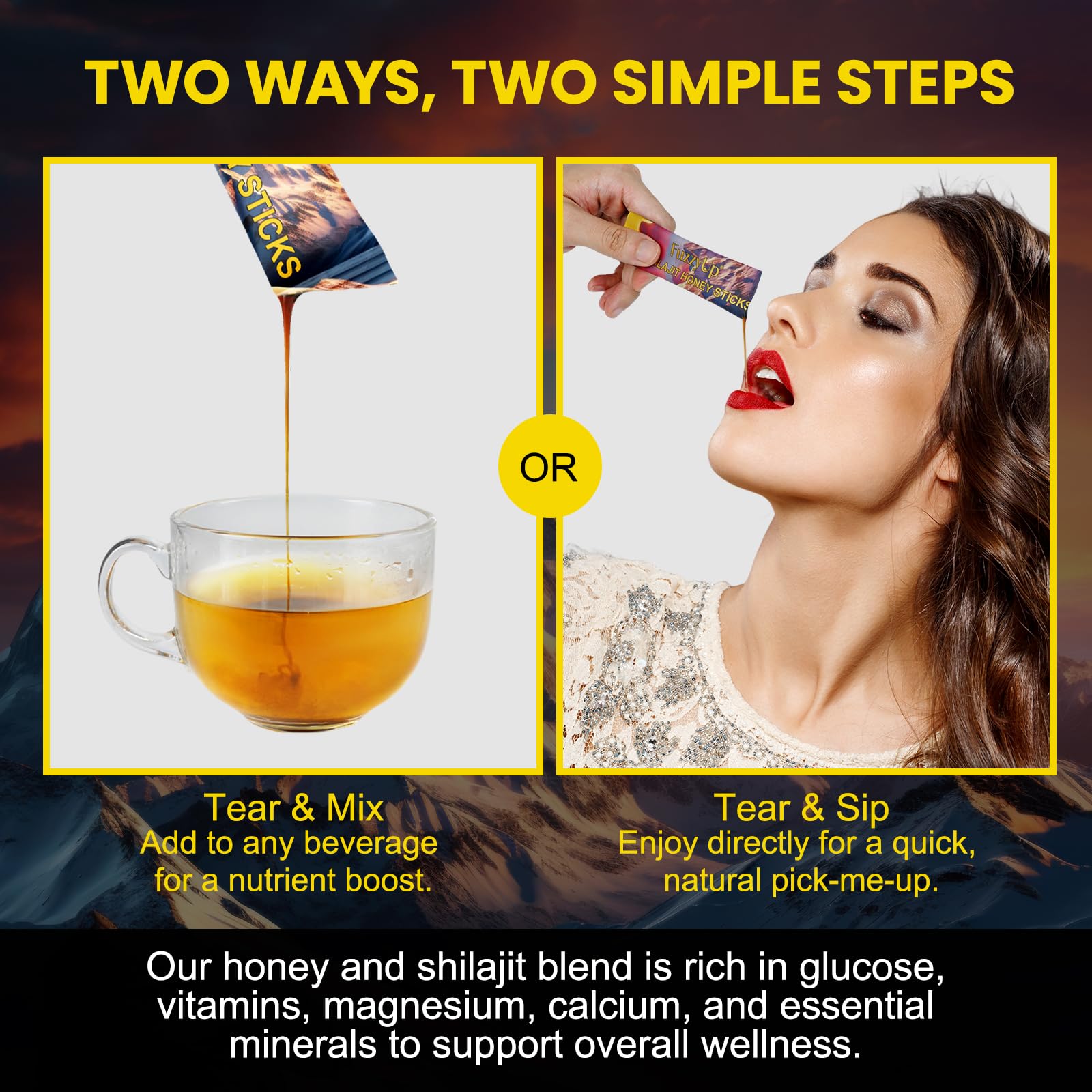 Xsvseie Shilajit Honey Stick being opened