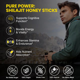 Xsvseie Shilajit Honey Sticks displayed on a table
